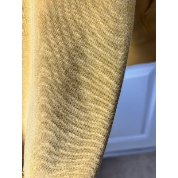 Vintage Yellow Tommy Hilfiger Hoodie Sweatshirt Large - Picture 7 of 8